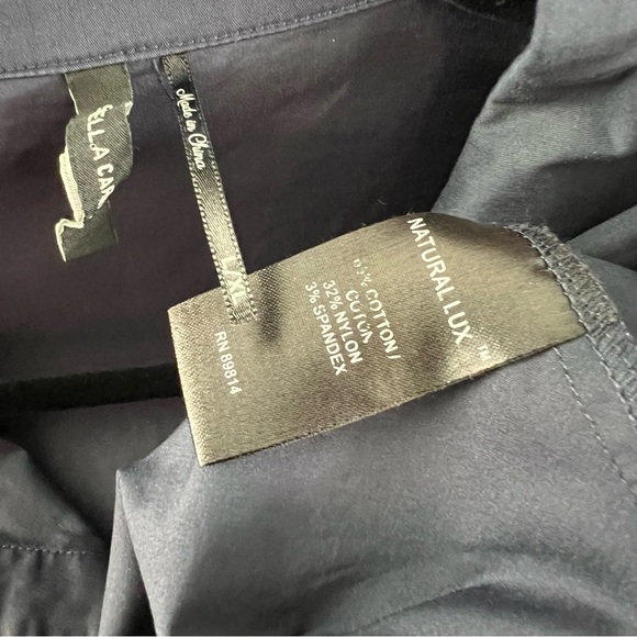 Stella Carakasi Button Up Tunic Blouse Shirt Top Oversized Poplin Size L /XL - Picture 4 of 7